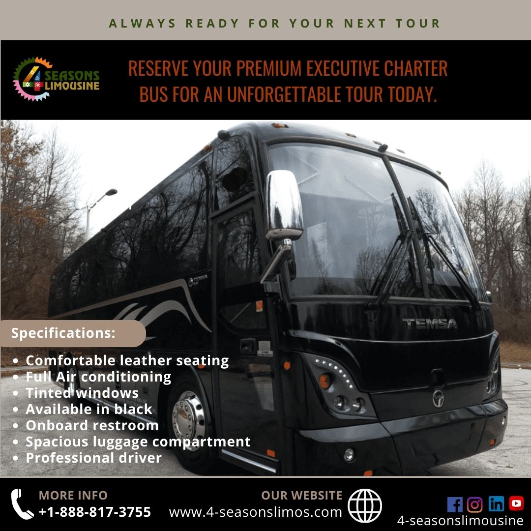 Reserve Your Executive Charter Bus for a Premium Group Travel Experience